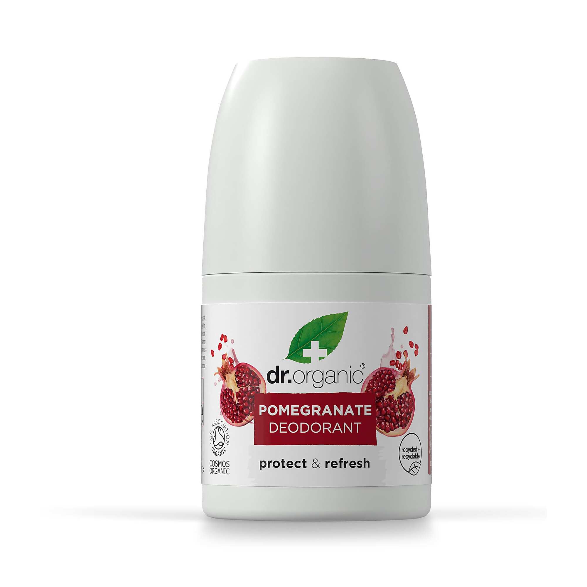 Dr  Organic Deo Roll On Pomegranate 50 Ml