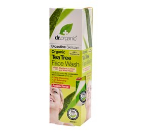 Dr  Organic Face Wash Tea Tree 200 Ml