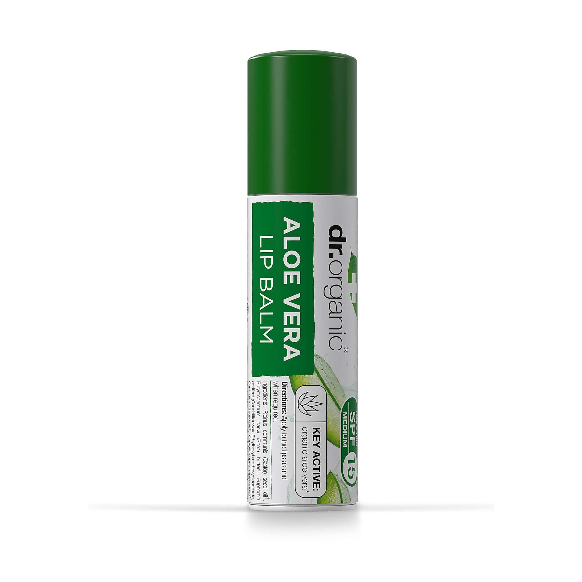 Dr  Organic Lipbalm Aloe Vera     Ml