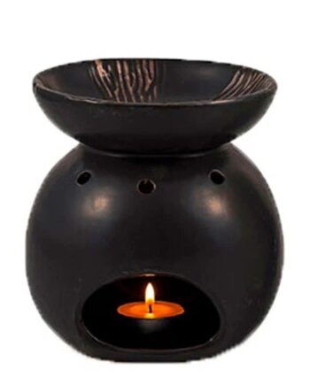 Duftlampe Keramik Sort