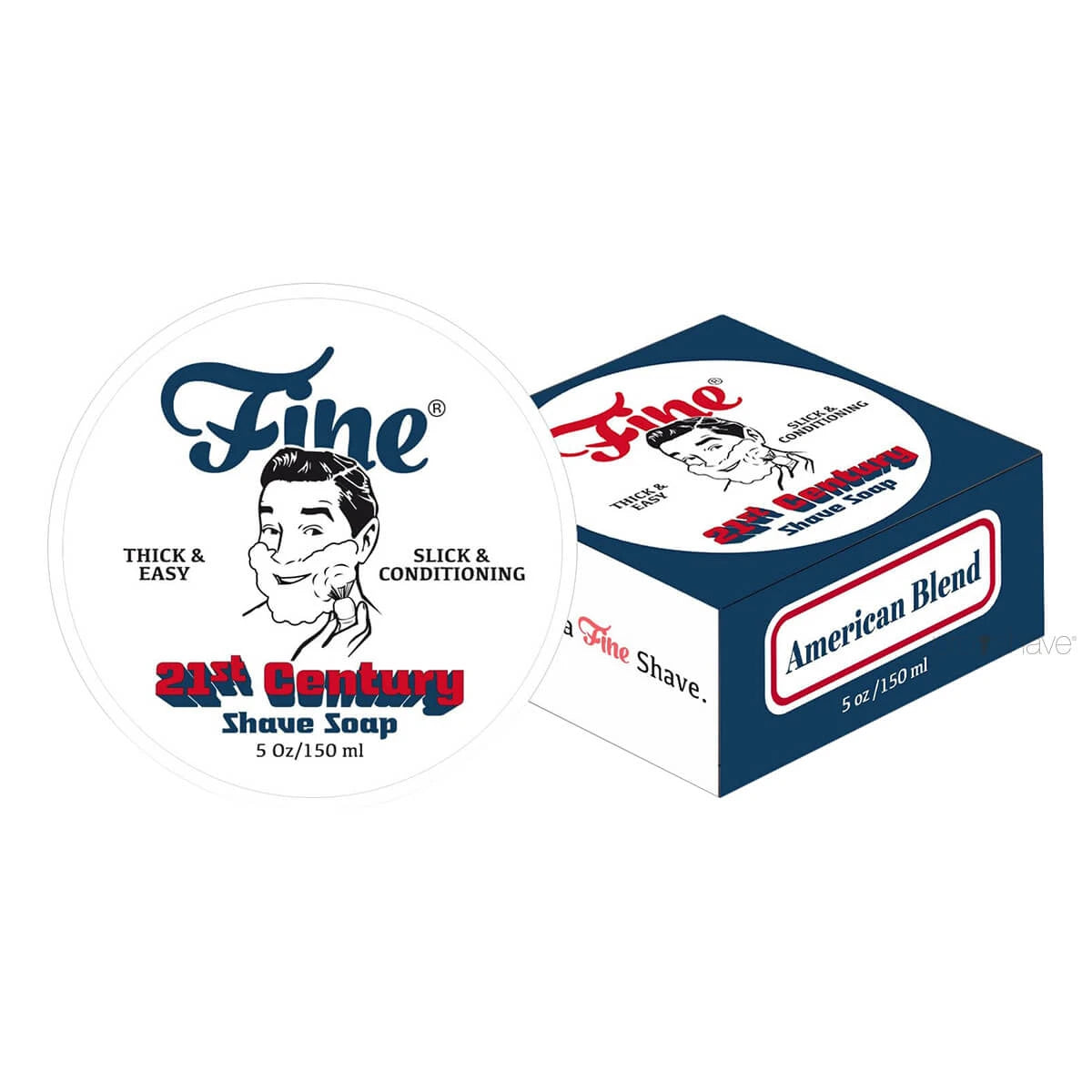 Fine Accoutrements American Blend Barbersæbe   Skål  150 Ml