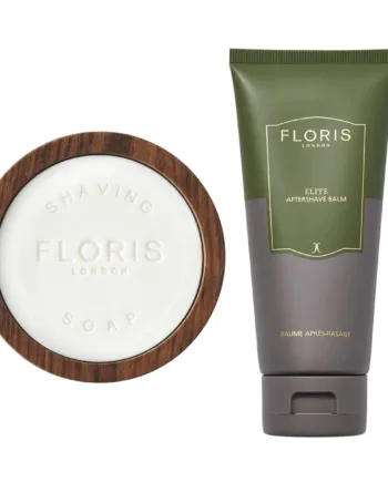 Floris London Elite  Sæt Med Barbersæbe Og Aftershave Balm