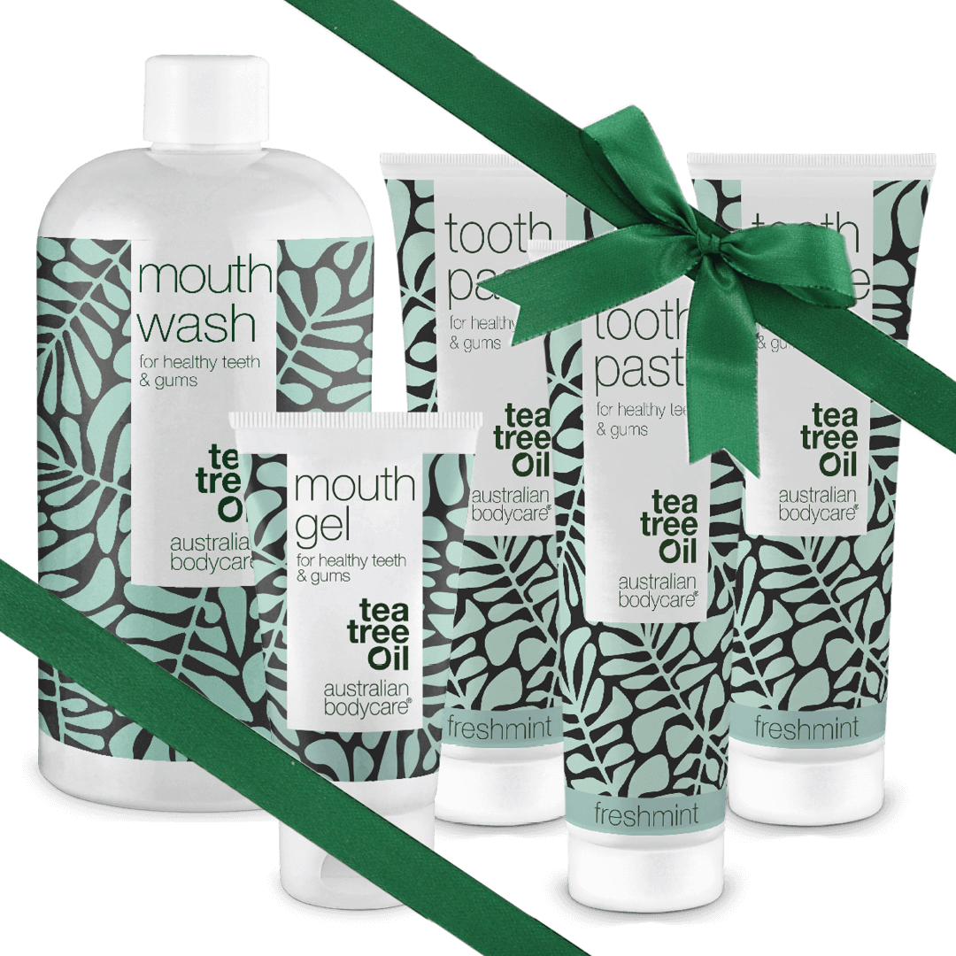 Gave Til Morfar    Mundpleje   Produkter Med Tea Tree Oil Fresh Mint