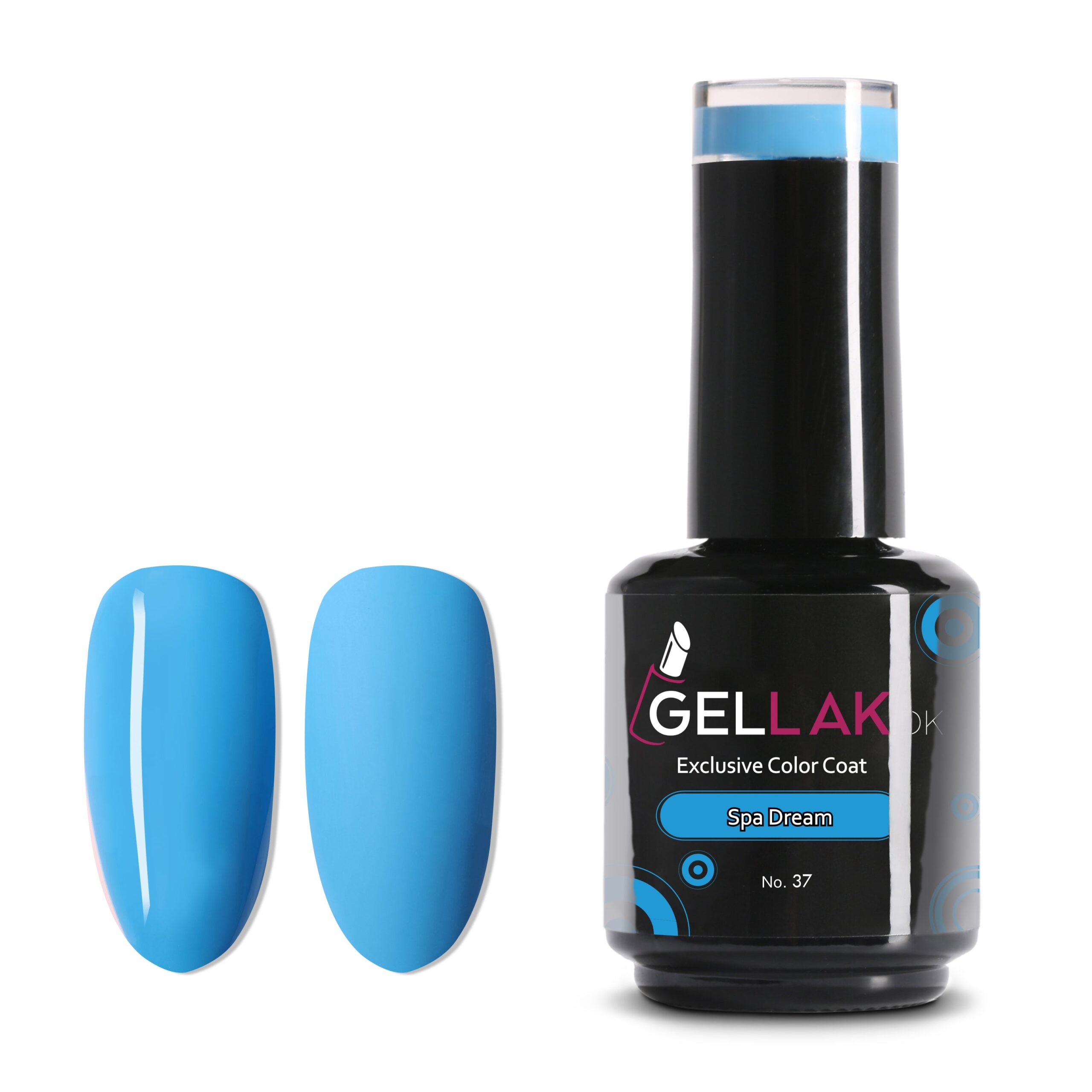 Gel Neglelak Blå 15 Ml Spa Dream No 37 Gellak Dk