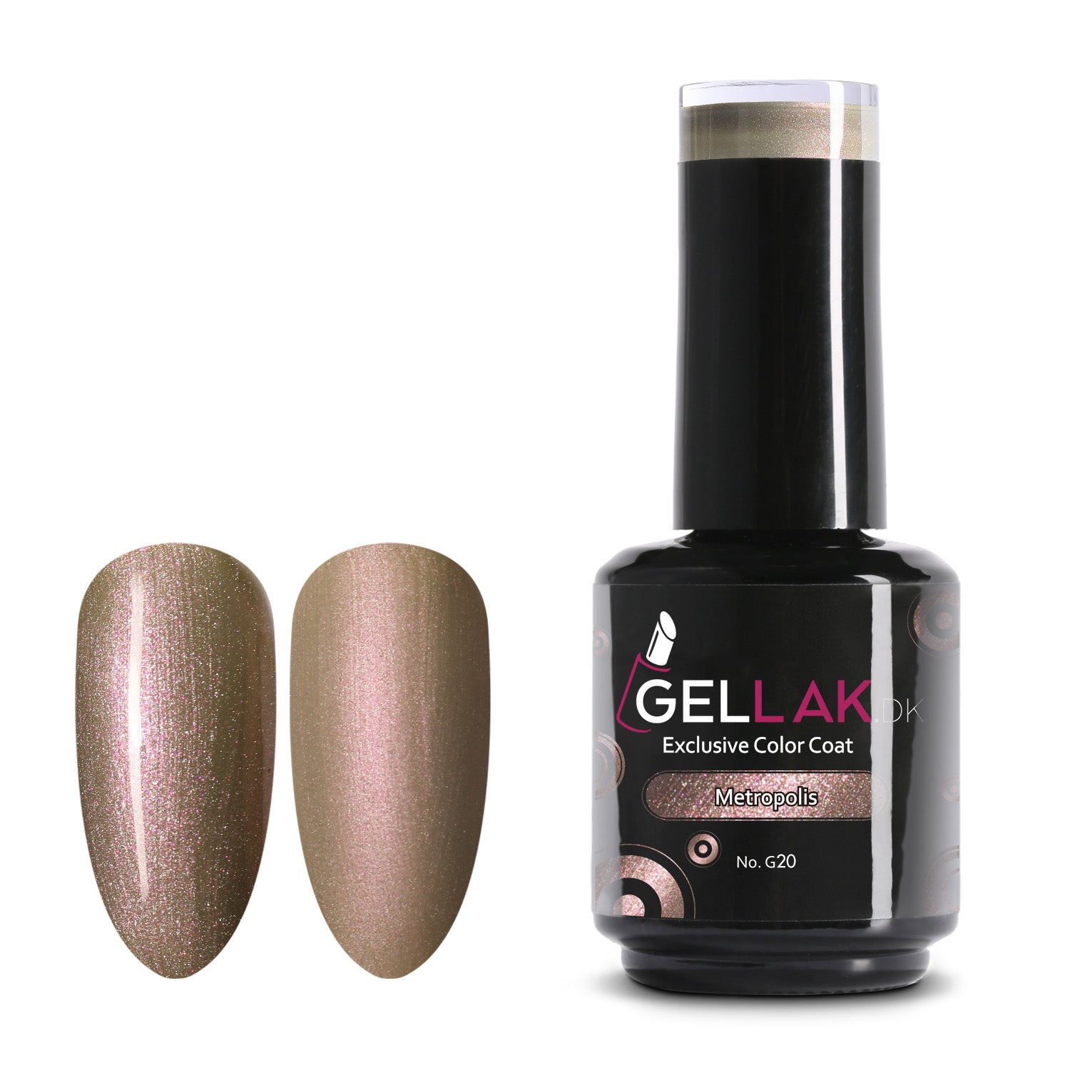 Gel Neglelak Brun Shimmer 15 Ml Metropolis No G20 Gellak Dk