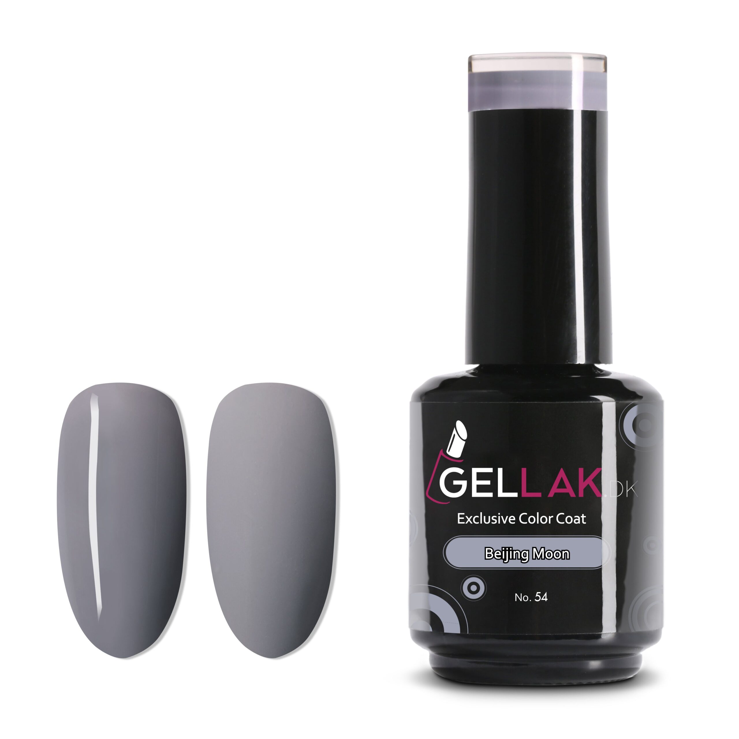 Gel Neglelak Grå 15 Ml Beijing Moon No 54 Gellak Dk