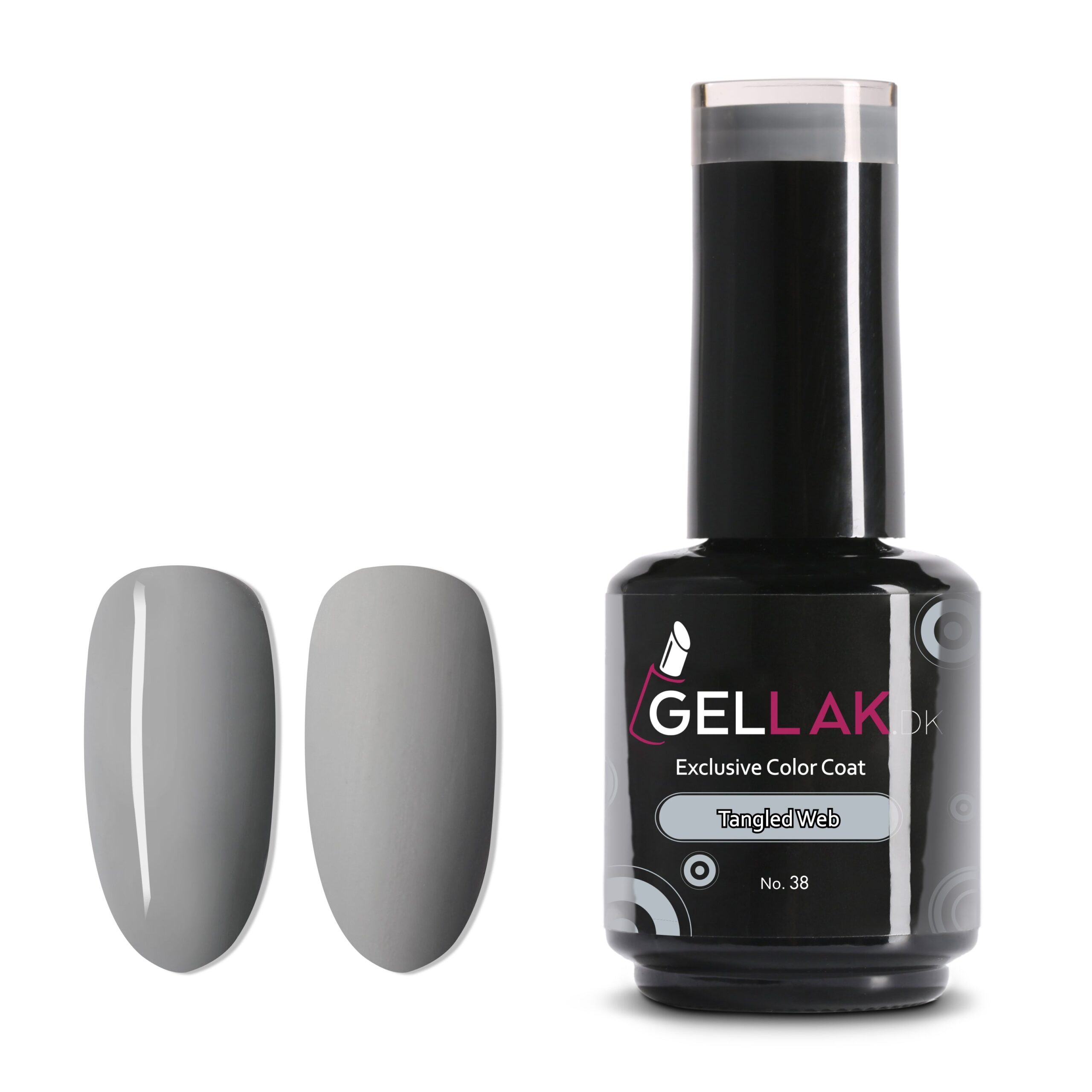 Gel Neglelak Grå 15 Ml Tangled Web No 38 Gellak Dk