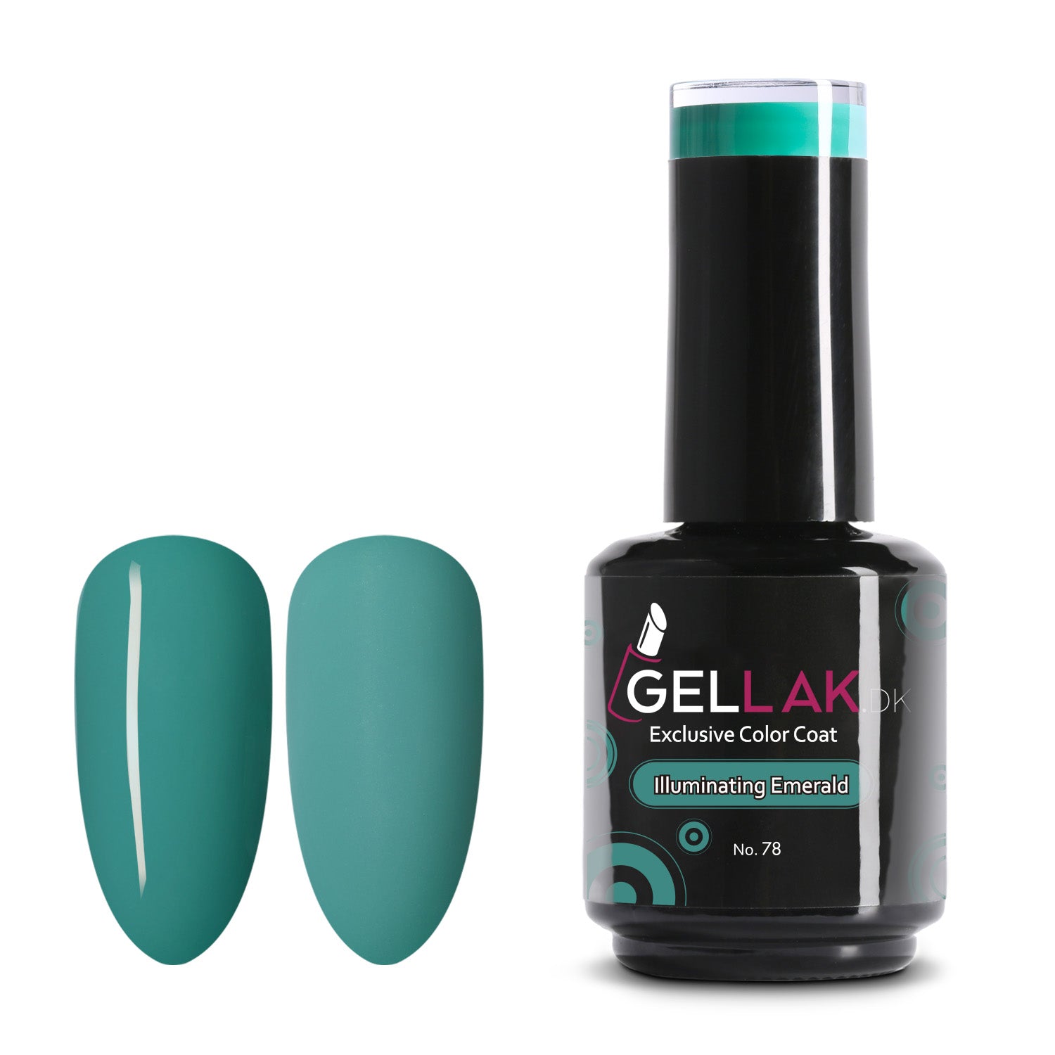 Gel Neglelak Grøn 15 Ml Illuminating Emerald No 78 Gellak Dk