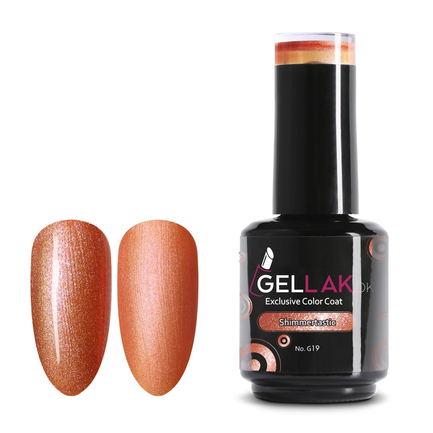 Gel Neglelak Orange 15 Ml Shimmertastic No G19 Gellak Dk