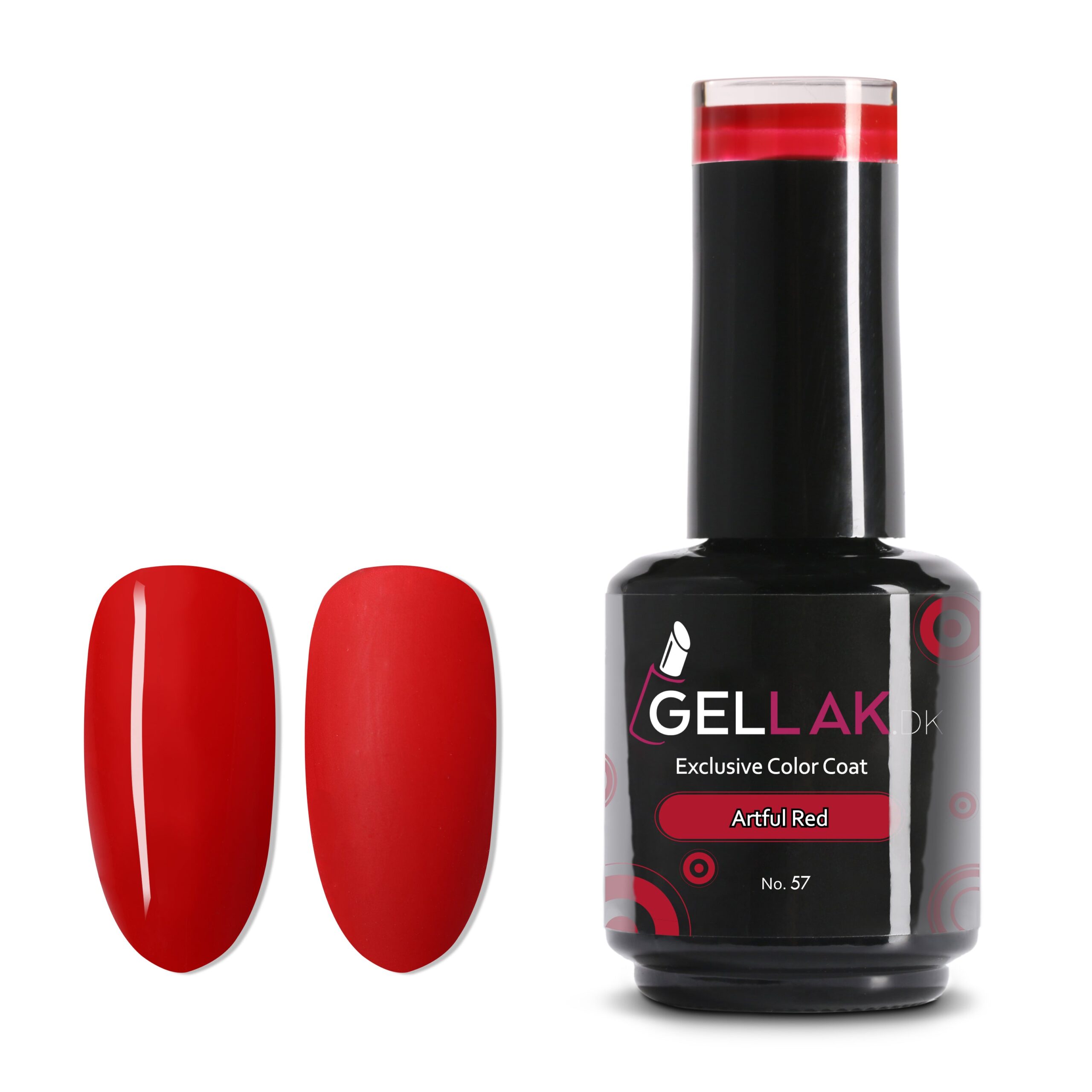 Gel Neglelak Rød 15 Ml Artful Red No 57 Gellak Dk