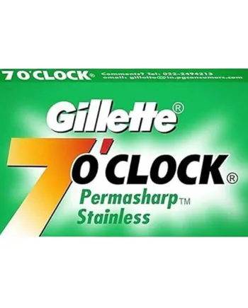 Gillette     Apos Clock Permasharp Stainless De-barberblade  Grøn  10 Stk