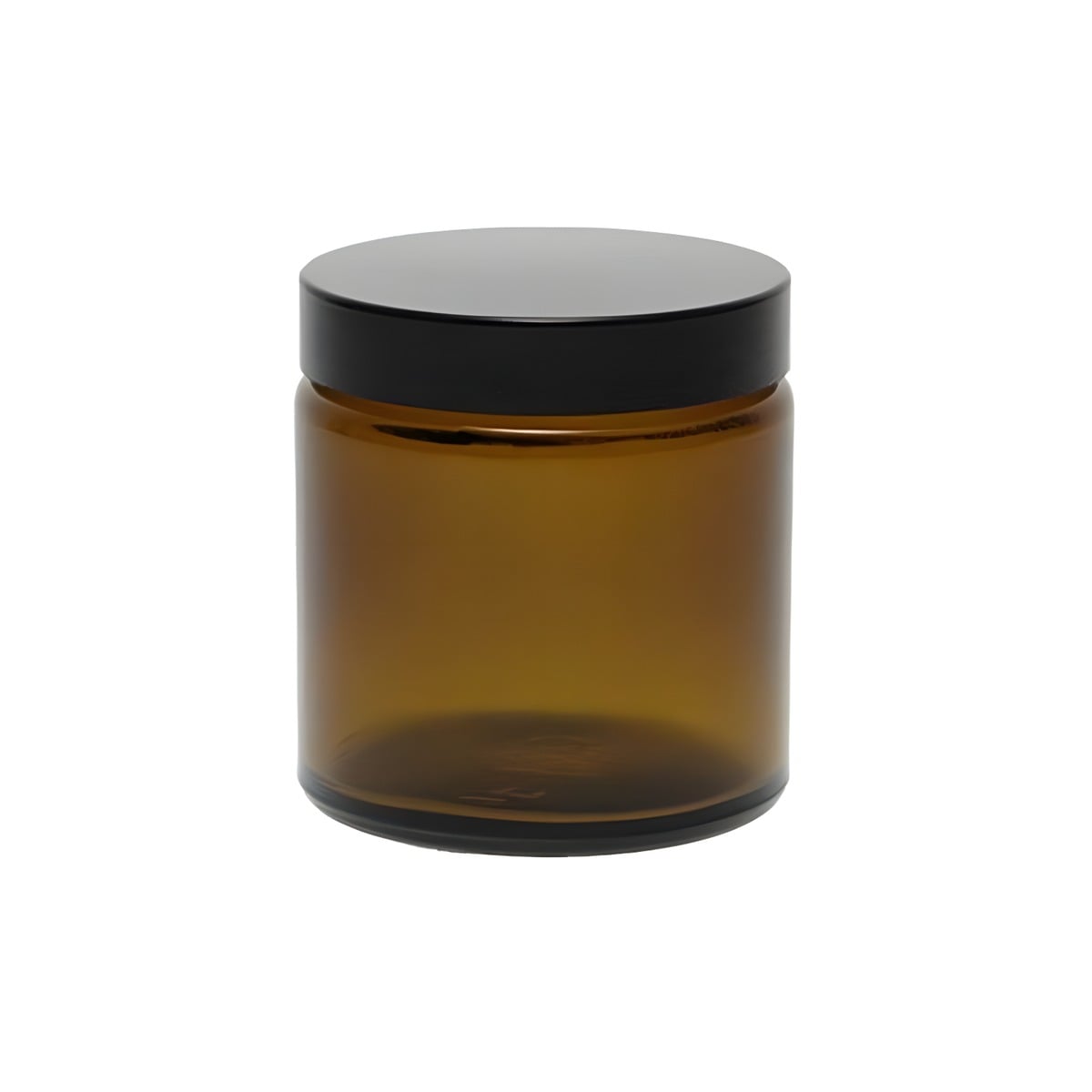120 Ml Brun Glas Bøtte Sort Låg