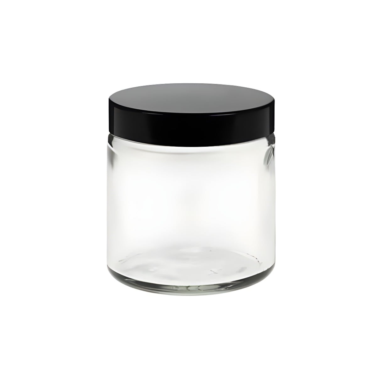 120 Ml Klar Glas Bøtte Sort Låg