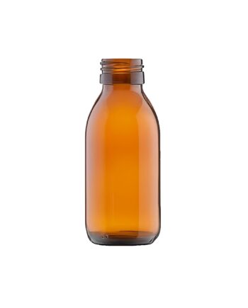 Glasflaske 100 Ml Brun 28 410 Gevind  Diameter 46 Mm  Højde 110 Mm  Vægt 78   Hedenhus