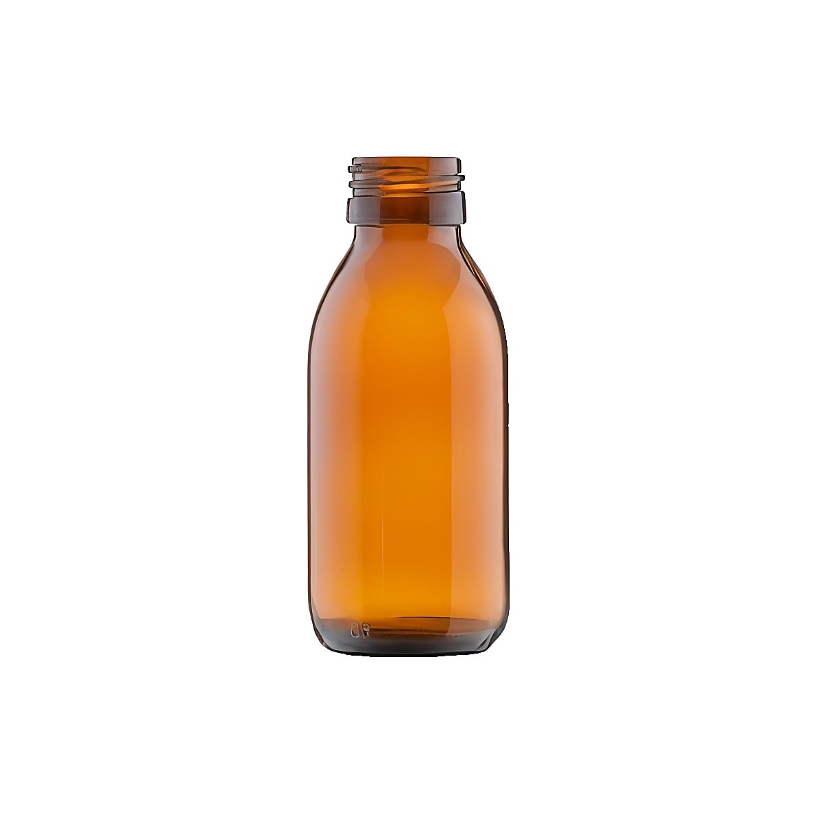 Glasflaske 100 Ml Brun 28 410 Gevind Diameter 46 Mm Højde 110 Mm Vægt 78 Hedenhus
