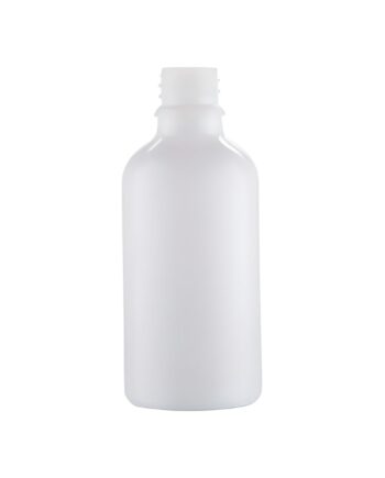 50 Ml  Hvid Glasflaske Din18