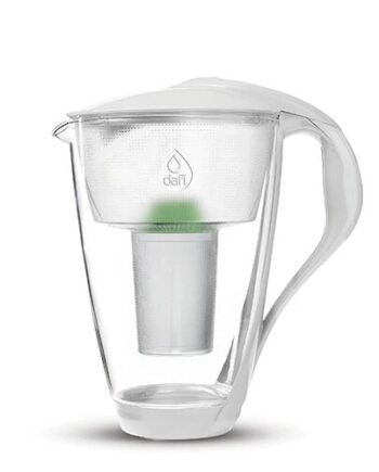 Glaskande   0l Glas  Hvid    Alkaline Filter Dafi   Stk