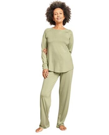 Goodnight Raglan Sleep Top Sage Str