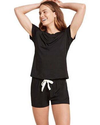 Goodnight Sleep Shorts Black Str  Xs