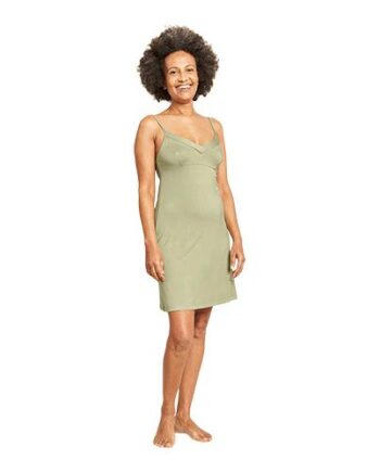 Goodnight Slip Sleep Dress Sage Str