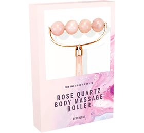Gua Sha Body Roller Rosa Quartz   Stk