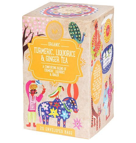 Gurkemeje  Lakrids   Ingefær Te    20breve
