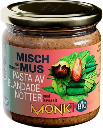 Hasselnød  Mandelsmør   Monki 330 Gram