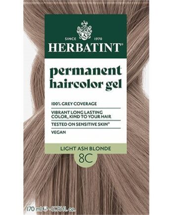 Herbatint 8c Hårfarve Light Ash Blonde 170 Ml