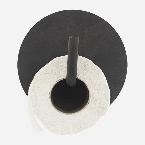 House Doctor Toiletpapirholder  Text  Sort Aluminium