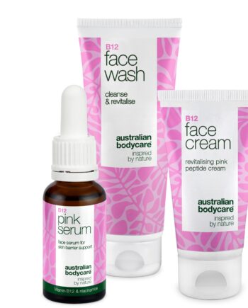 Hudplejesæt Med B12   Ansigtsrens  Serum Og Ansigtscreme    Hudplejesæt Med B12 For Glat Og Sund Hud  Indeholder Rens  Serum Og Creme Til Daglig Fugt Og Pleje