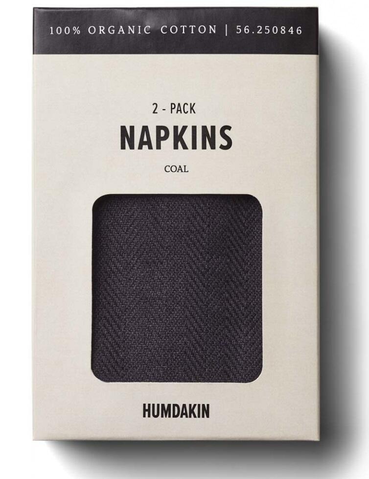 Humdakin Stofservietter  -pak  Coal