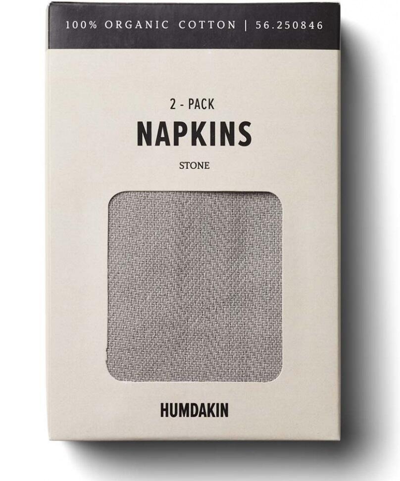 Humdakin Stofservietter  -pak  Stone