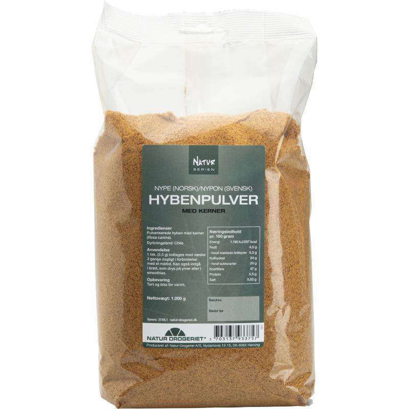 Hybenpulver Fint Med Frø   Kilo