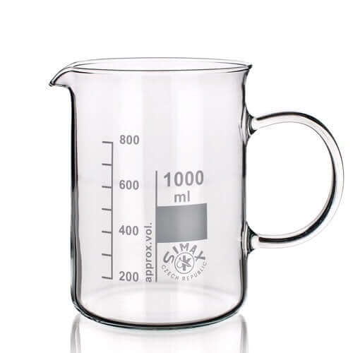 Ildfast Målebæger   Glas 600 Ml  Med Håndtag