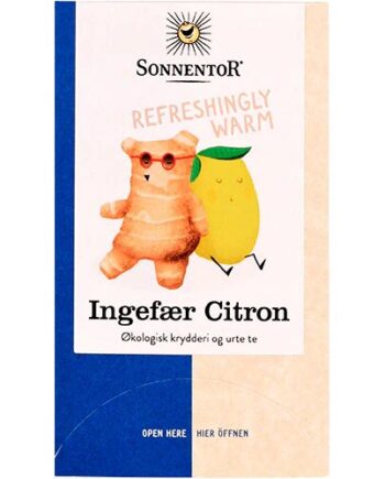 Ingefær Citron Te   Sonnentor 18 Breve
