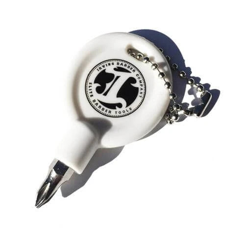 Irving Barber Company Key Chain    Logo