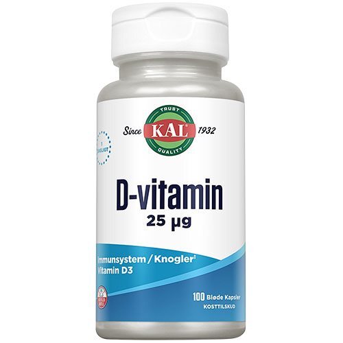 Kal  -vitamin 25 Mcg  100 Kapsler