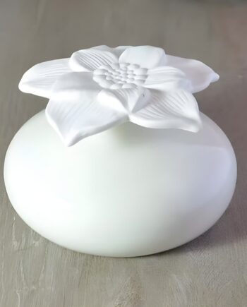 Apos Blomsten Apos  Hvid Keramisk Diffuser