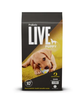 12 Kg  Probiotic Live Puppy Hvalpefoder Med Kylling