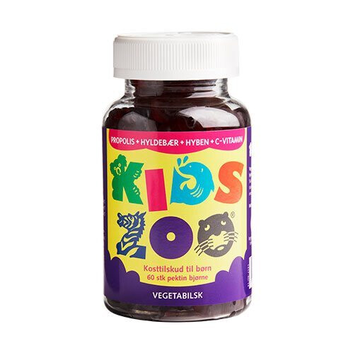 Kids Zoo Propolis   Hyld Hyben  -vit Vegetabilsk  60stk