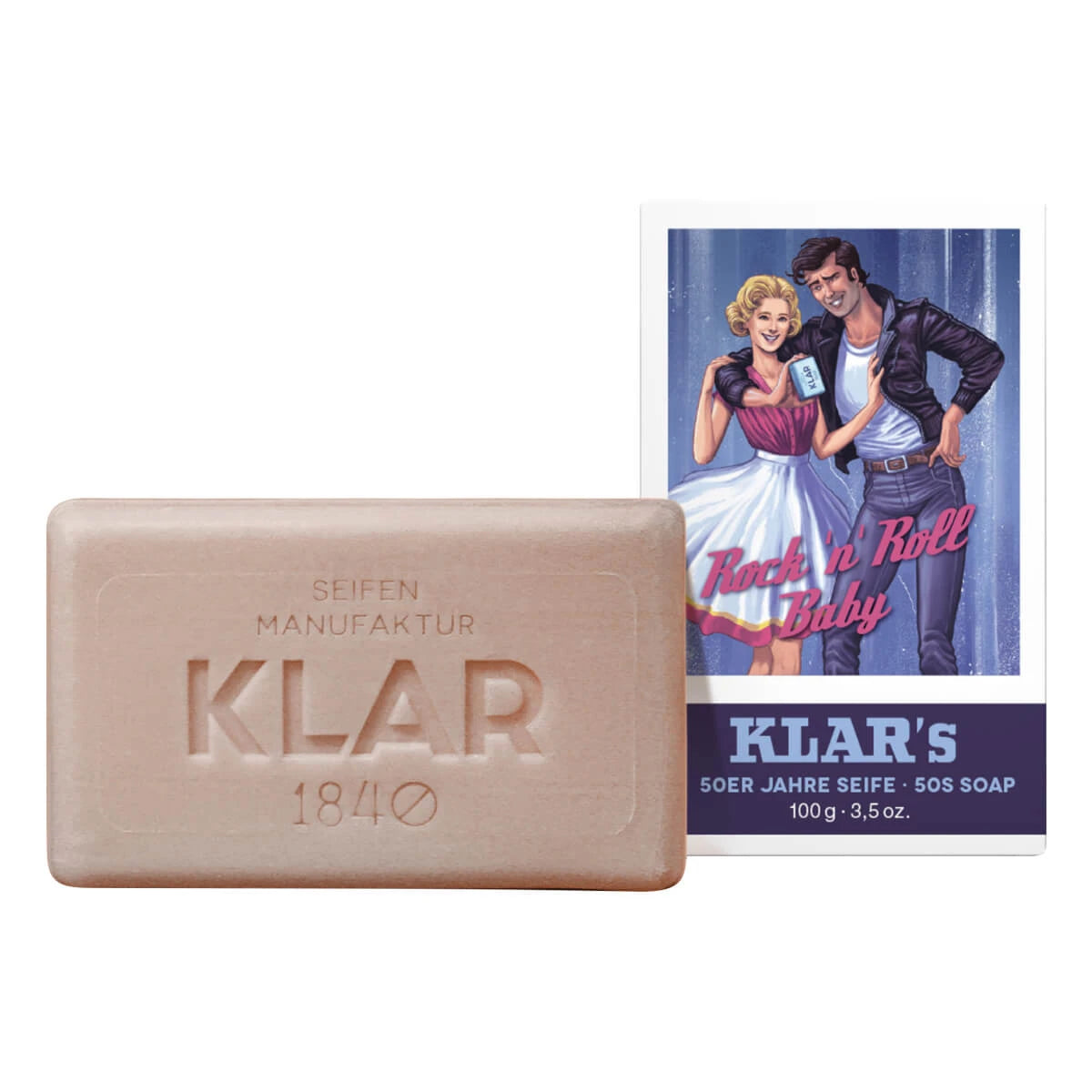 Klar Seifen Sæbe  50 Apos Er Retro  Rock Apos   Apos Roll  100 Gr