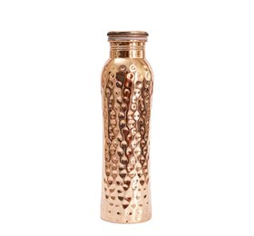Kobber Vandflaske Hamret 500 Ml   Stk