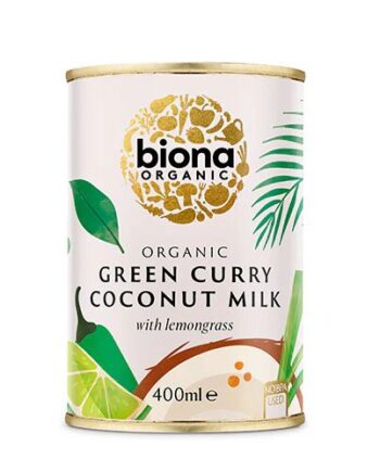 Kokosmælk Grøn Karry    Citrongræs øko  400 Gram