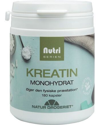 Kreatin Monohydrat Kapsler 180 Kapsler