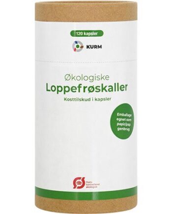 Kurm Loppefrøskaller Psyllium økologisk 120 Kapsler