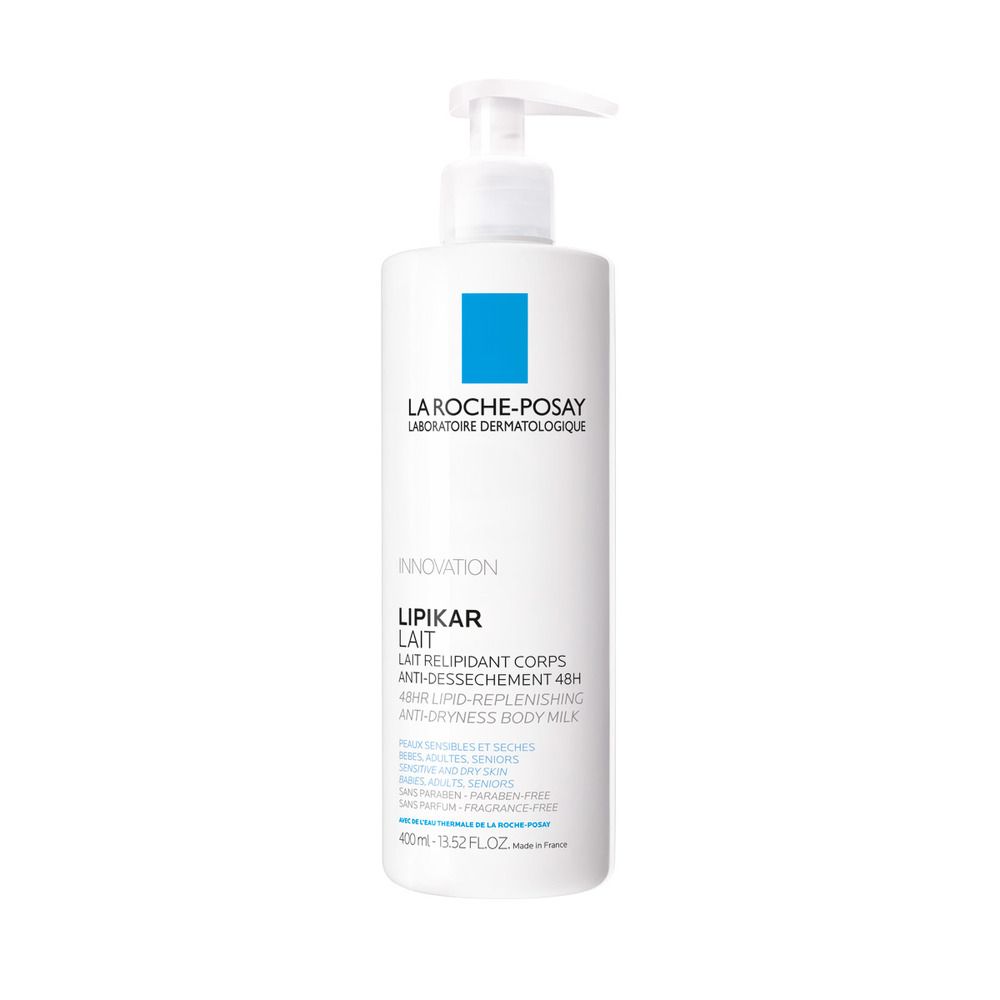 La Roche-posay Lipikar Fluide 400ml Til Normal Hud Flakon    Pumpe 400 Ml
