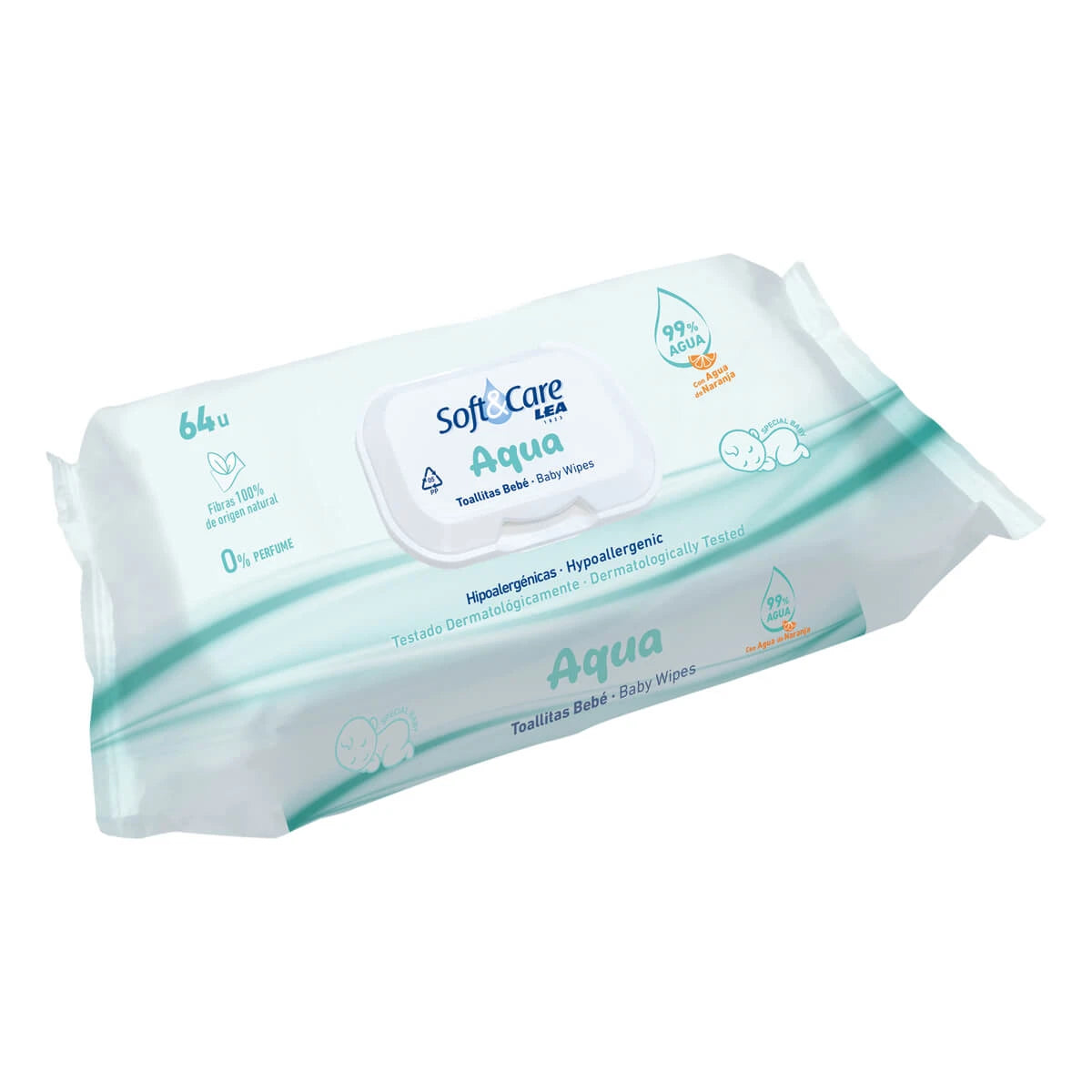 Lea Classic Soft   Care Wet Wipes  Parfumefri  64 Stk