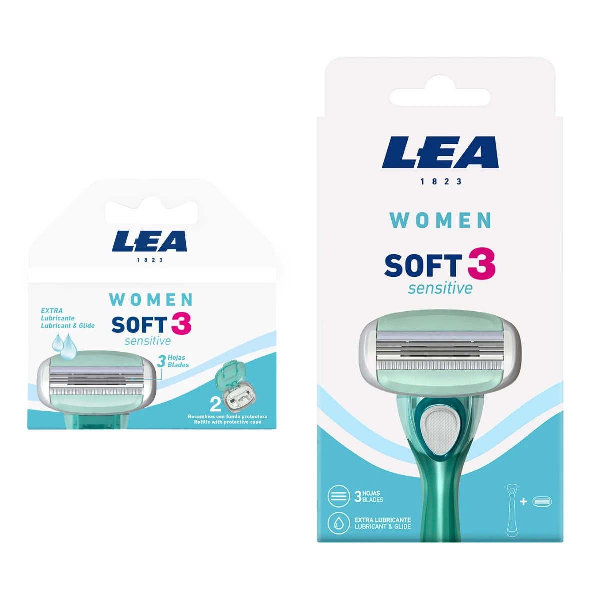 Lea Classic Soft Sensitive Sæt Skraber Barberblade