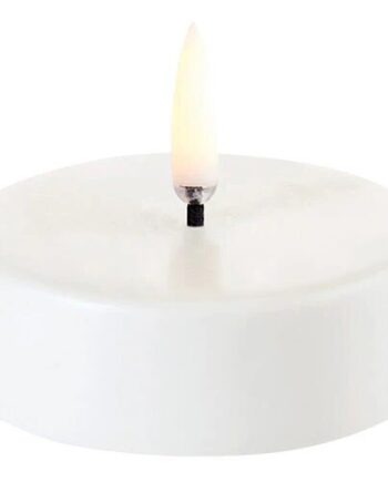 Led Fyrfadslys Maxi  Nordic White  Smooth    1x2