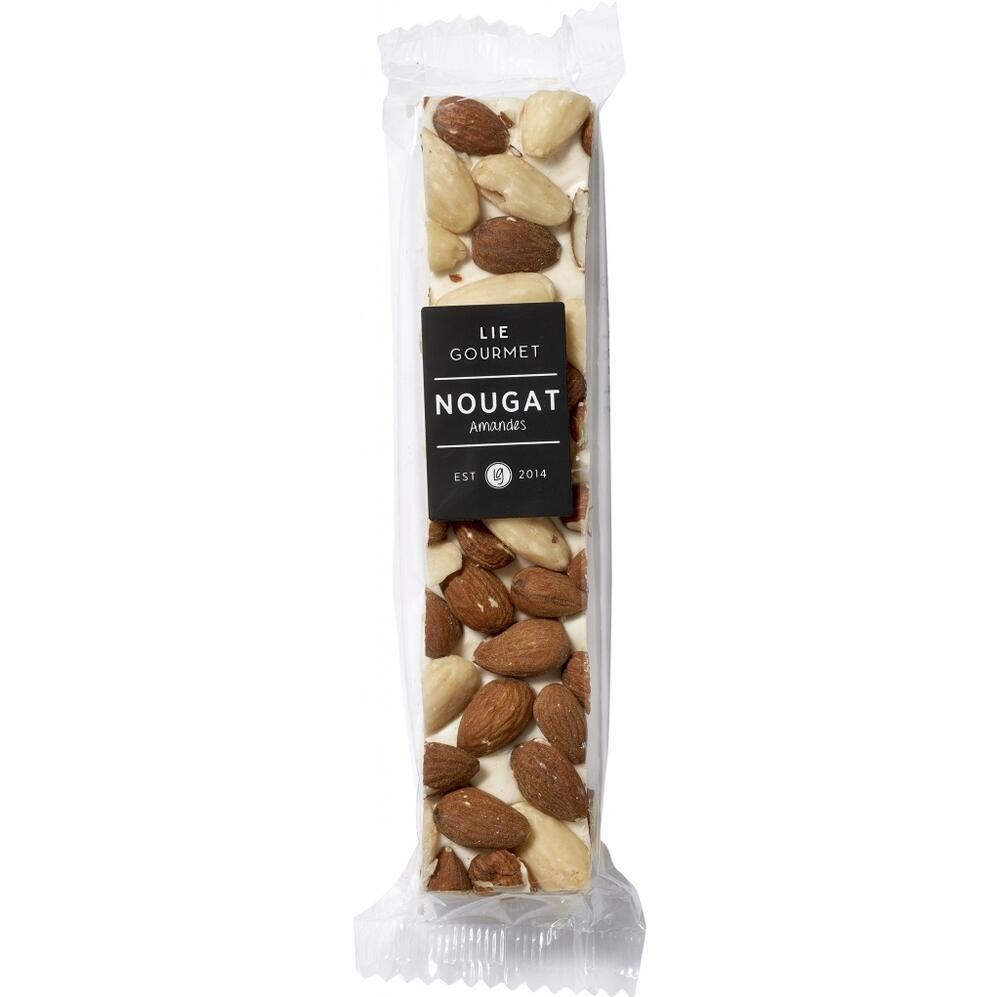 Lie Gourmet Fransk Nougat Med Mandler  100g